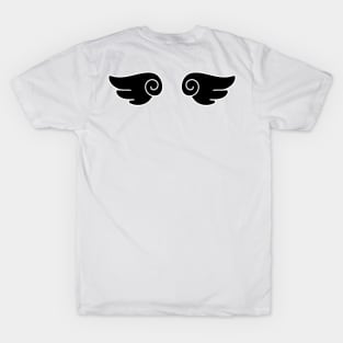 Black Anime Angel Wings T-Shirt